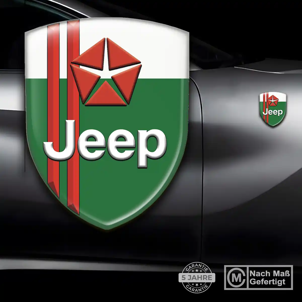 Jeep Wappen Aufkleber Emblem Ausdrucksstarkes Design