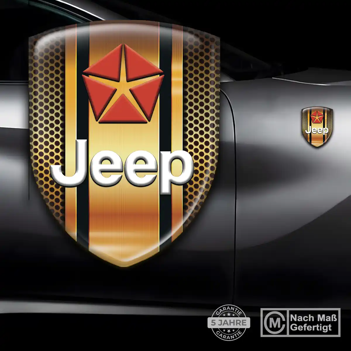 Jeep Wappen Aufkleber Emblem Auto Hochwertiges Harz