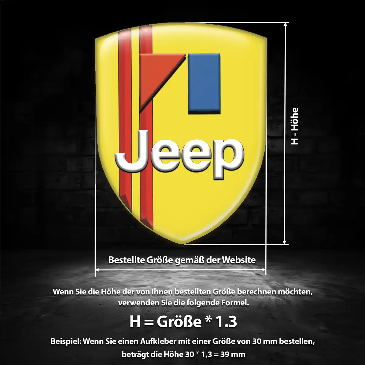 Jeep Wappen Aufkleber Emblem Auto Hohe Qualität