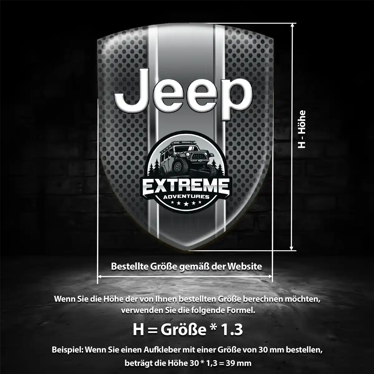 Jeep Wappen Aufkleber Emblem Auto Limitierte Auflage