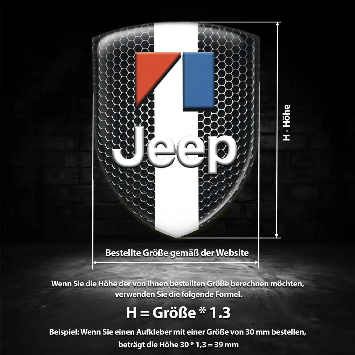 Jeep Wappen Aufkleber Emblem Auto Modernes Design