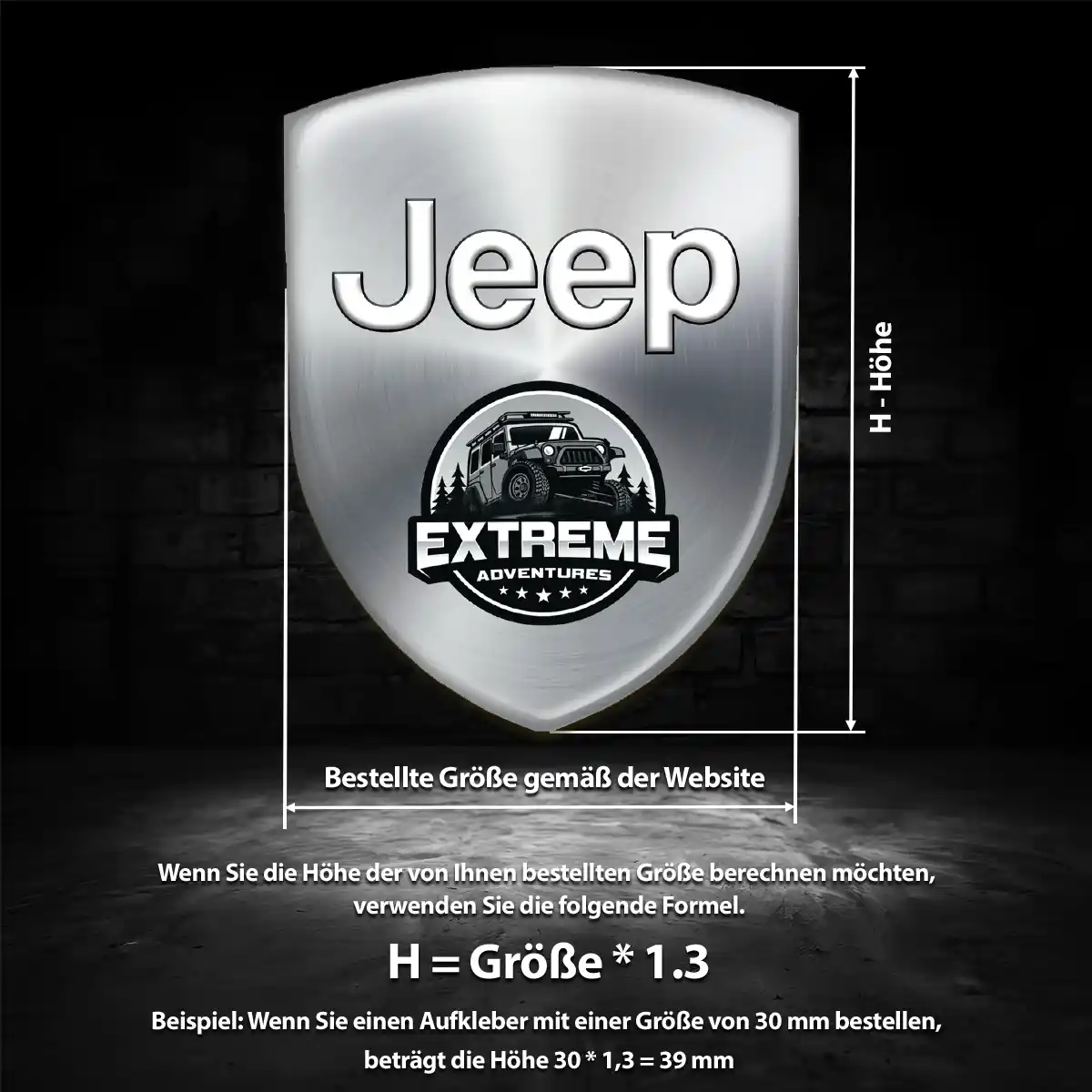 Jeep Wappen Aufkleber Emblem Auto Tuningfahrzeug