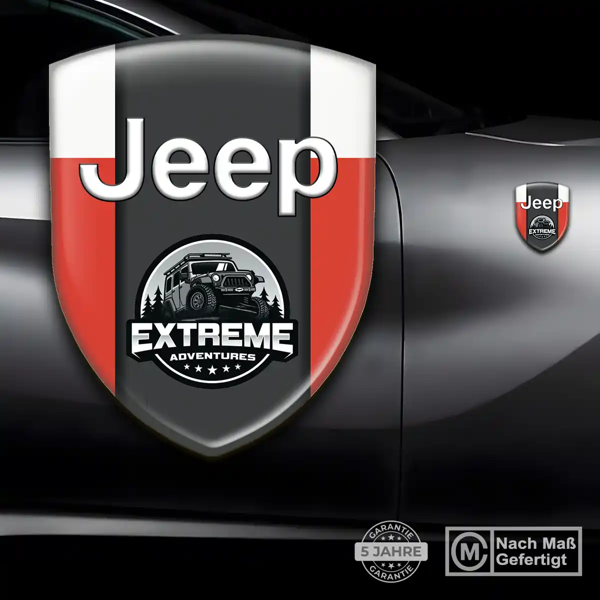 Jeep Wappen Aufkleber Emblem Edles Design
