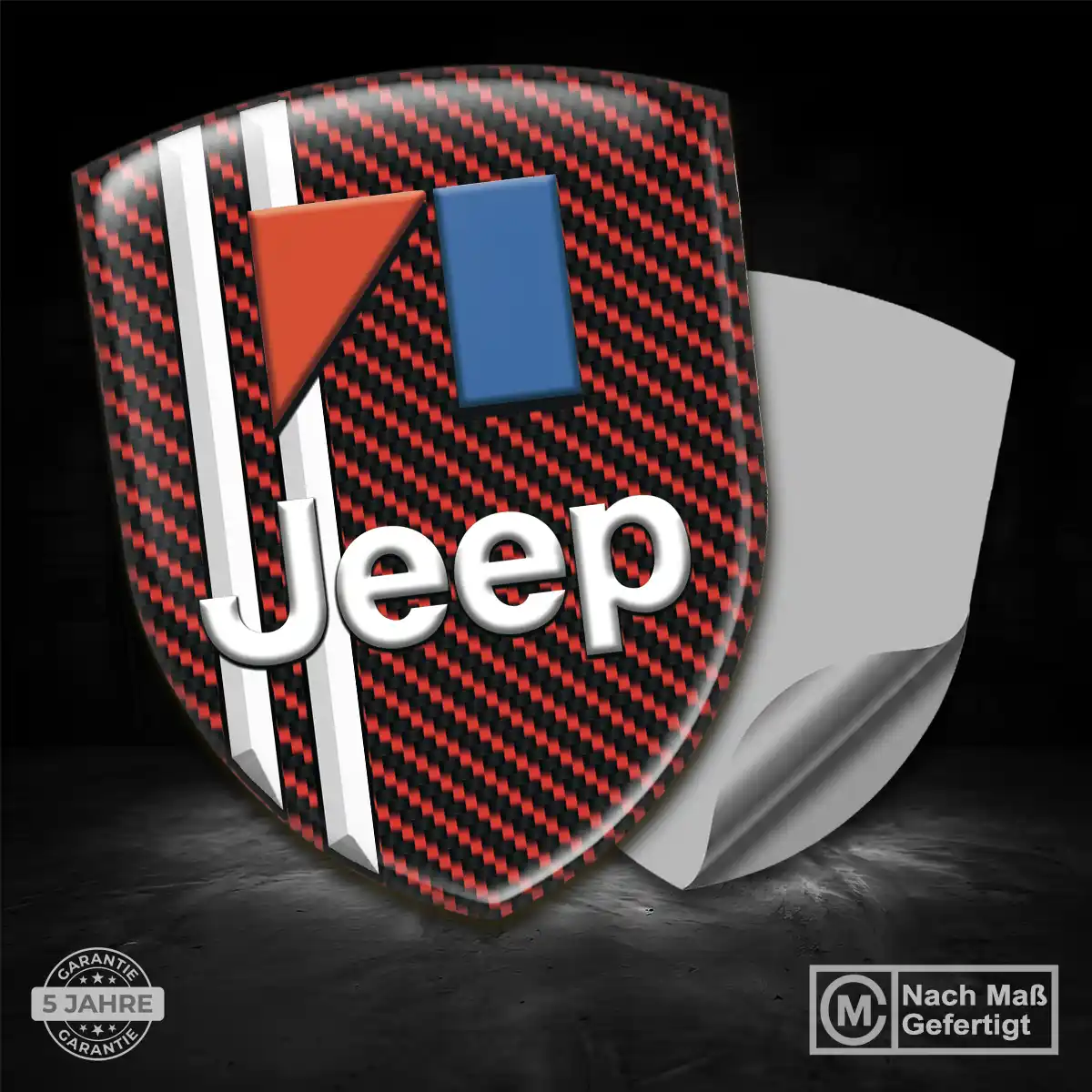 Jeep Wappen Aufkleber Emblem Elegantes Design