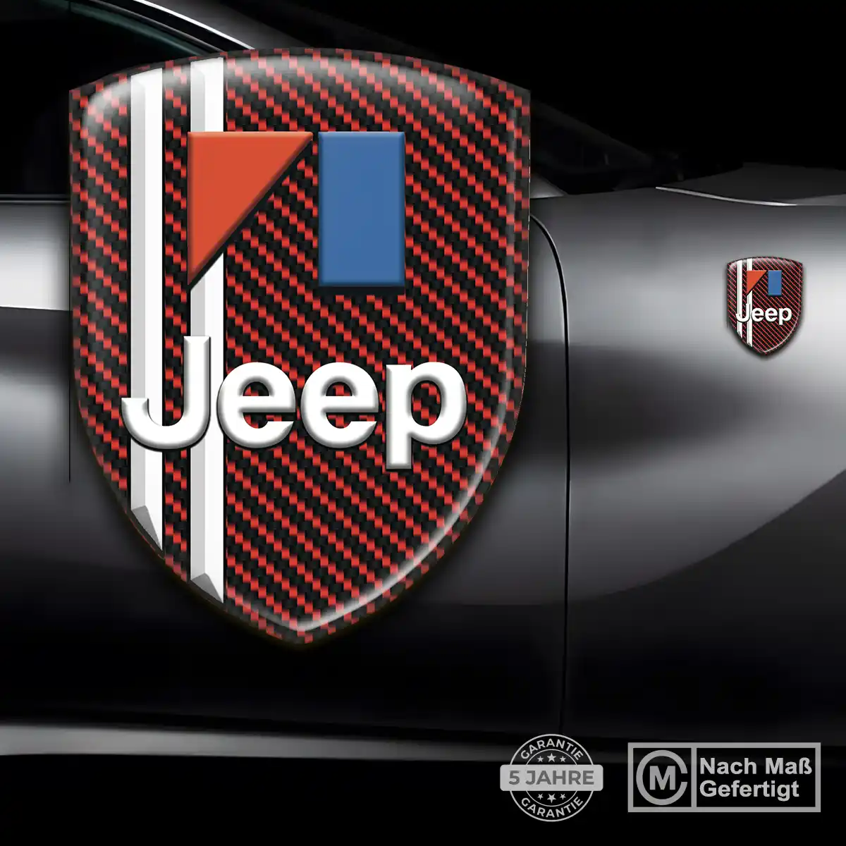 Jeep Wappen Aufkleber Emblem Elegantes Design