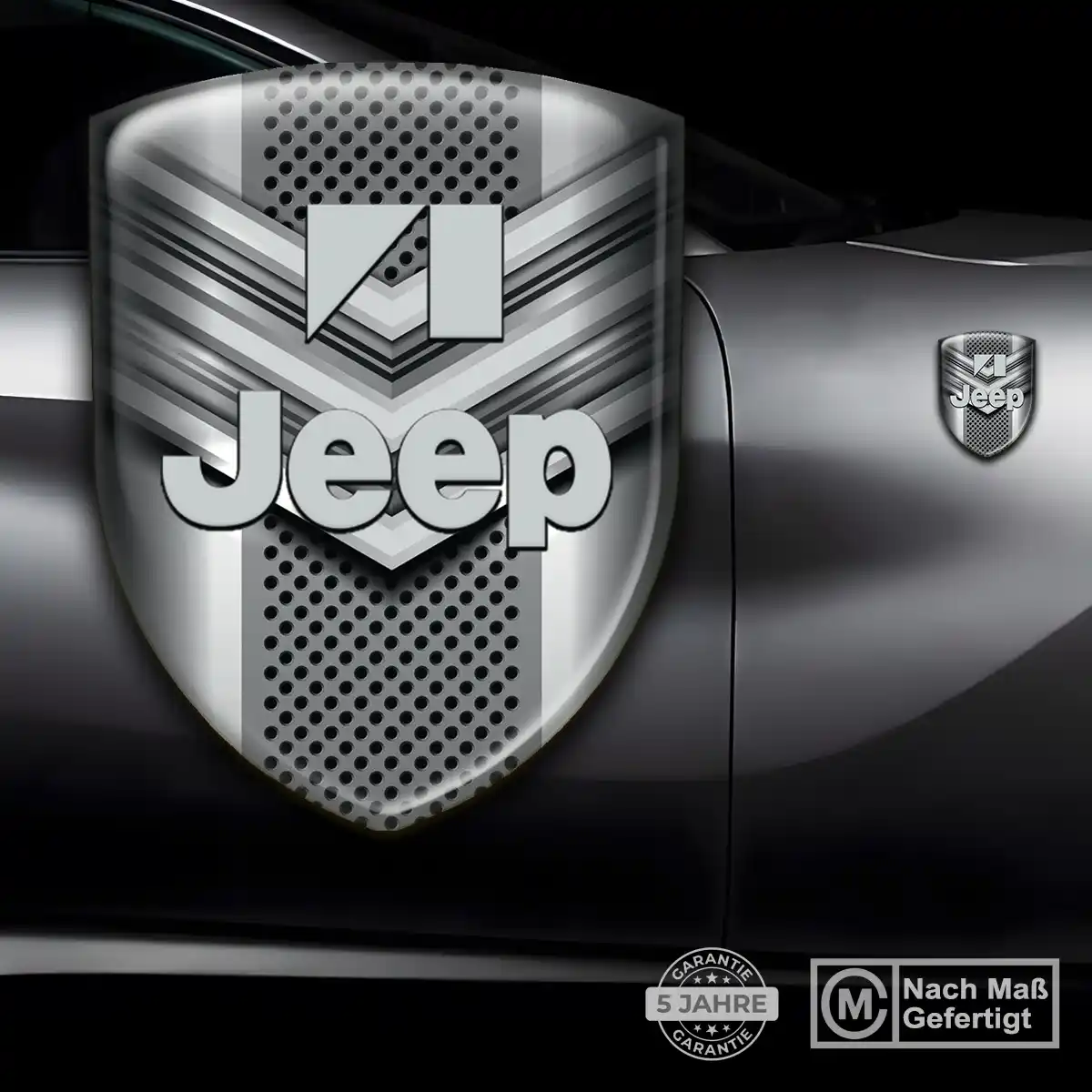 Jeep Wappen Aufkleber Emblem Hochwertiges Harz