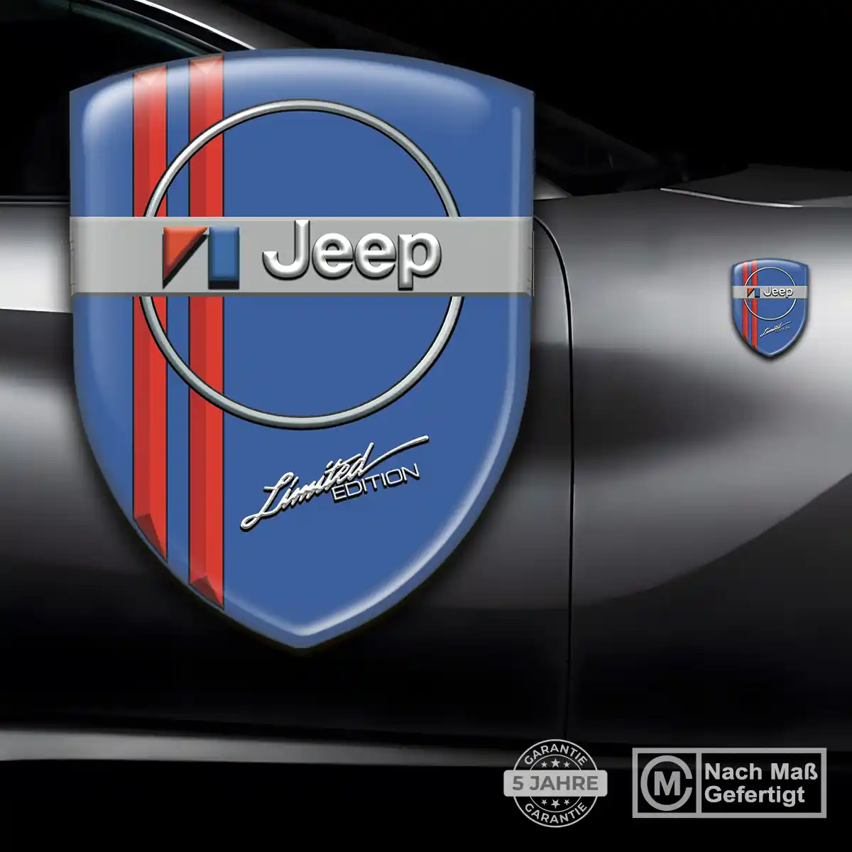 Jeep Wappen Aufkleber Emblem Interieurdesign