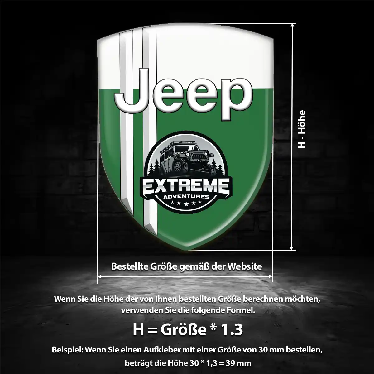 Jeep Wappen Aufkleber Emblem Limitierte Auflage