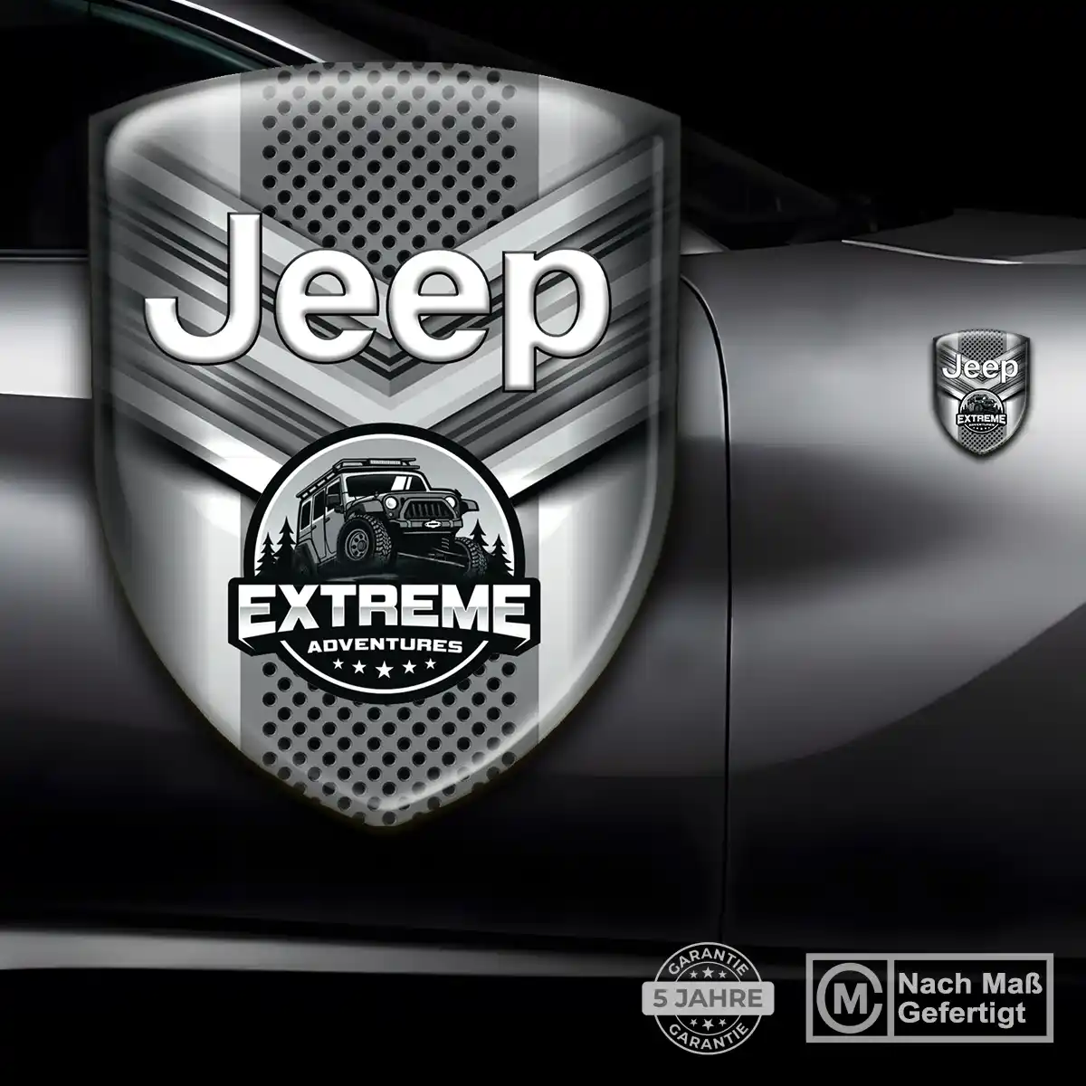 Jeep Wappen Aufkleber Emblem Markenedition