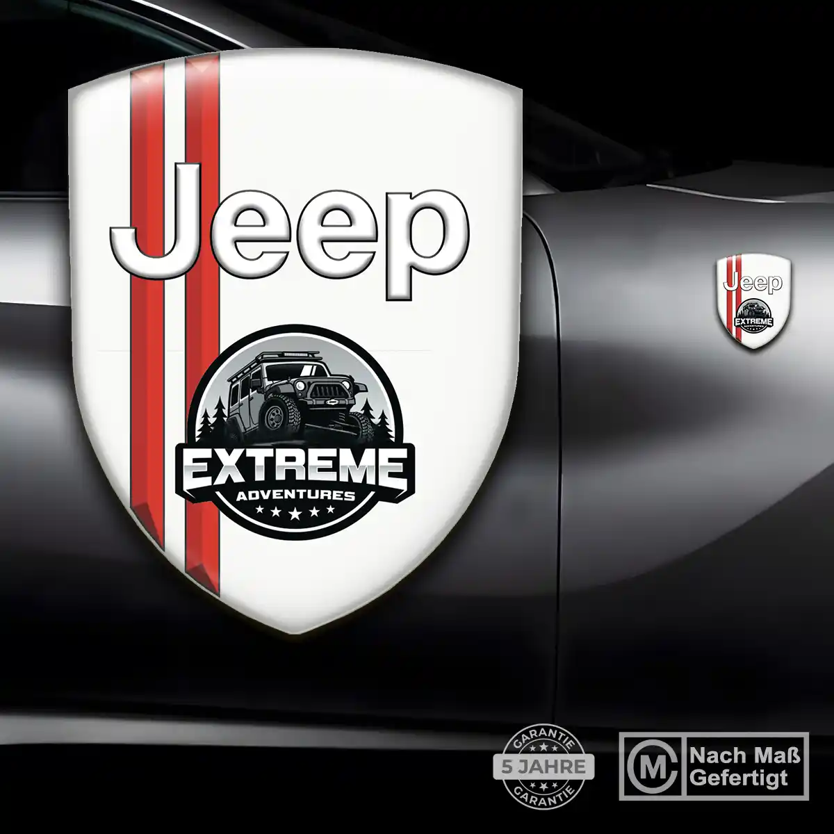 Jeep Wappen Aufkleber Emblem Modernes Design