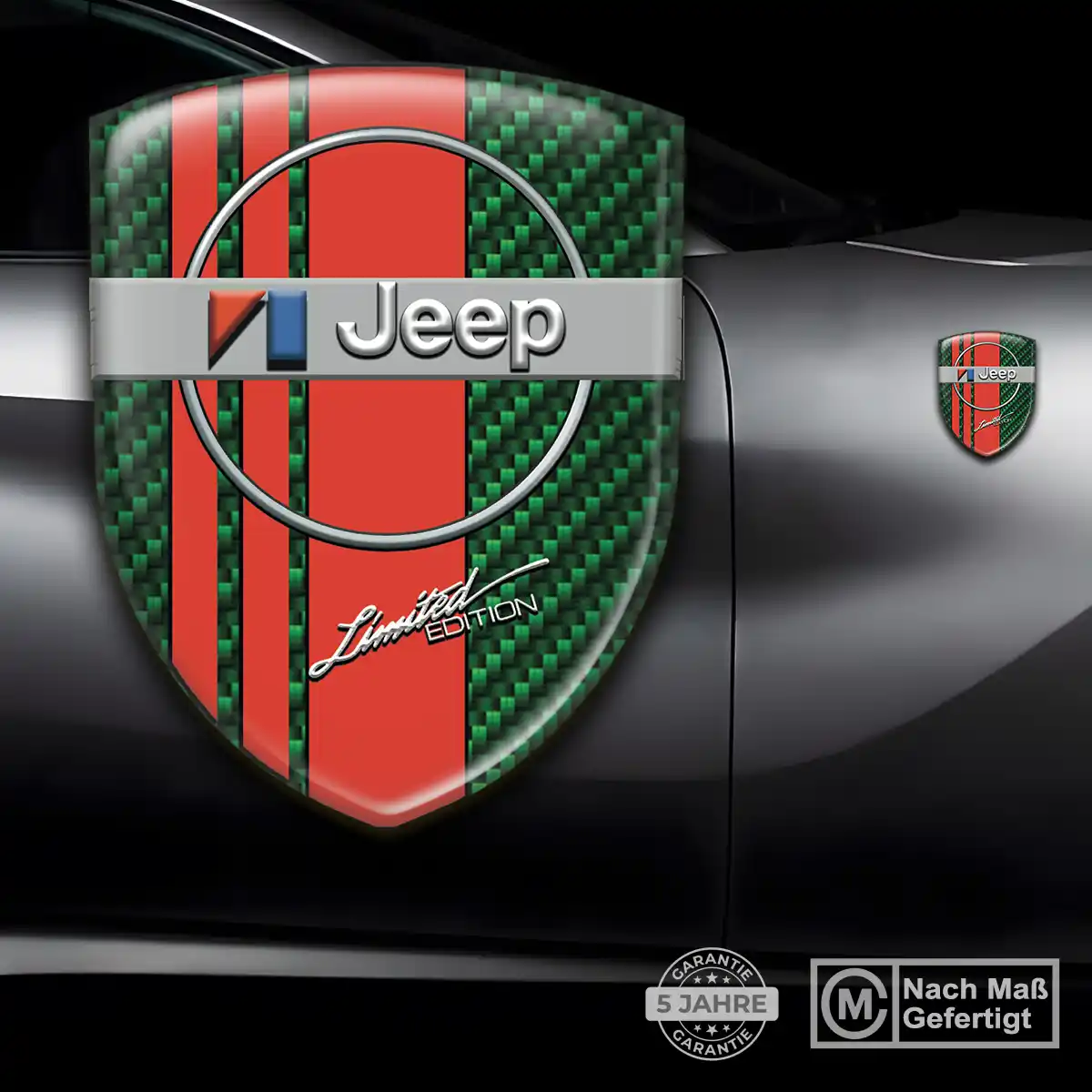 Jeep Wappen Aufkleber Emblem Premium-Edition
