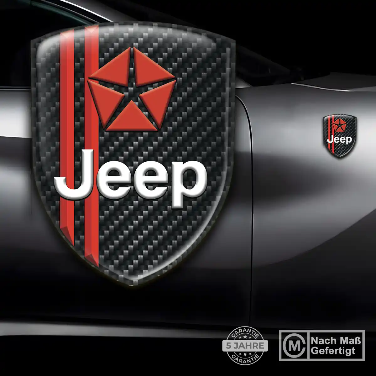 Jeep Wappen Aufkleber Emblem Stilvolles Design