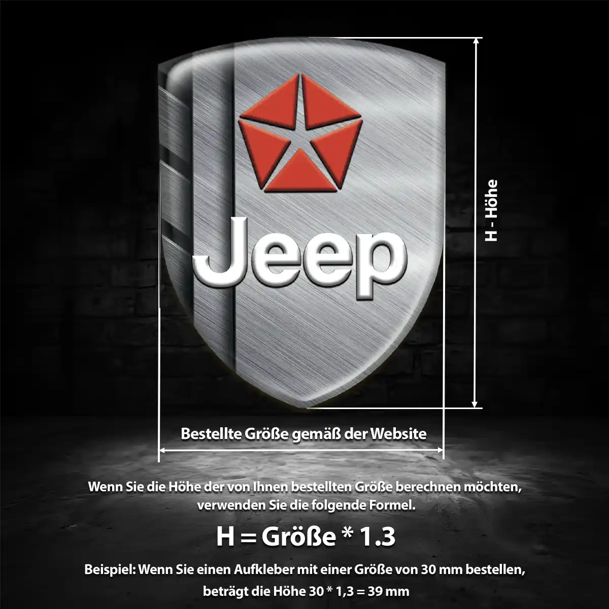 Jeep Wappen Aufkleber Interieurdesign