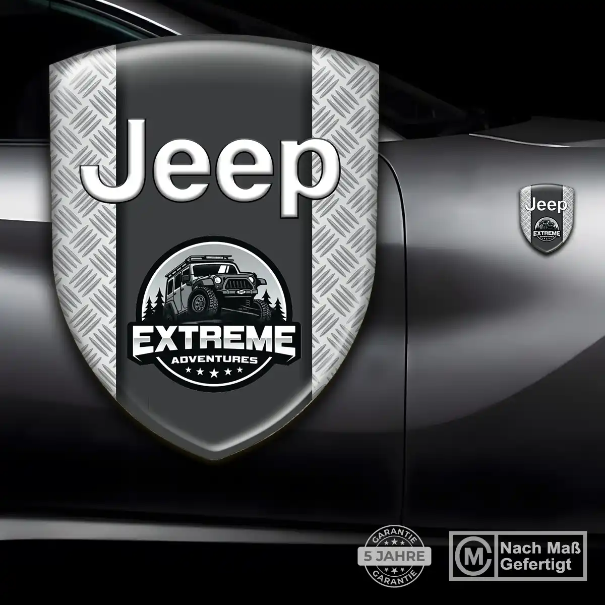 Jeep Wappen Aufkleber Tuningfahrzeug
