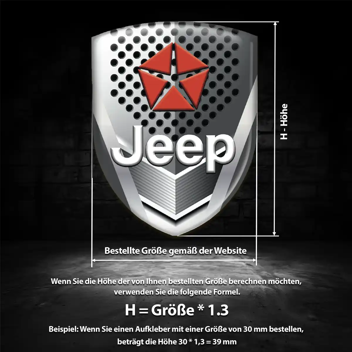 Jeep Wappen Emblem Anspruchsvolles Design