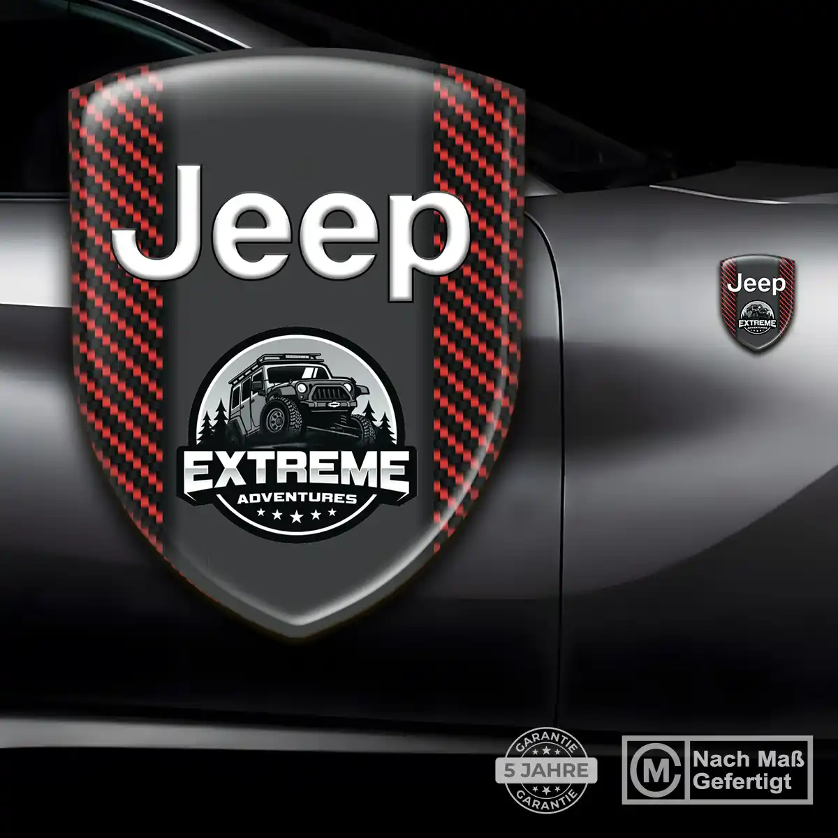 Jeep Wappen Emblem Aufkleber Ausdrucksstarkes Design
