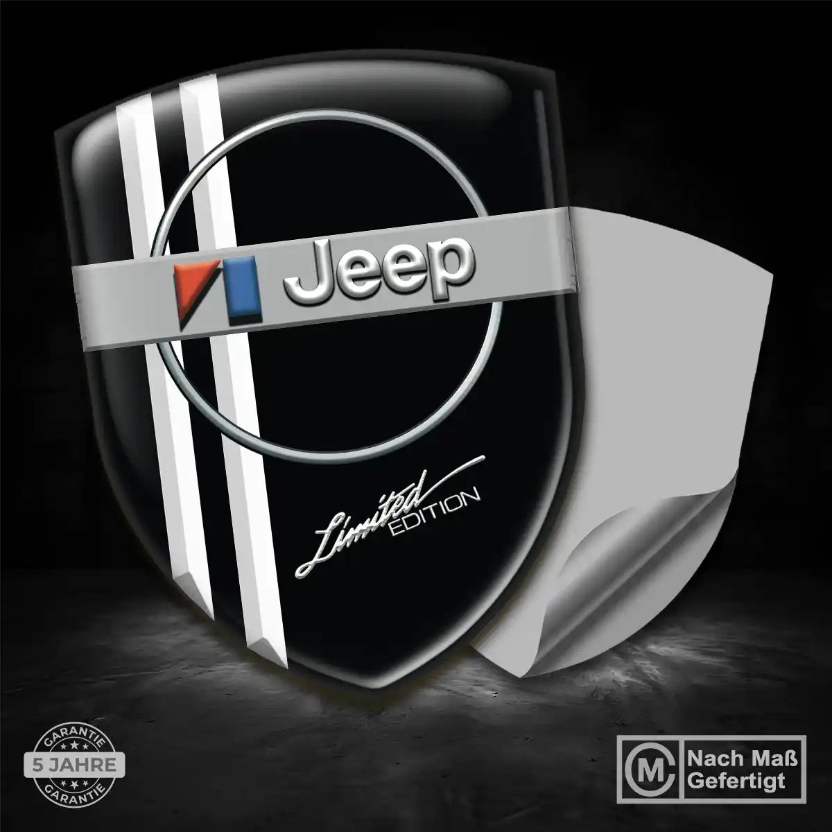 Jeep Wappen Emblem Aufkleber Auto Edles Design