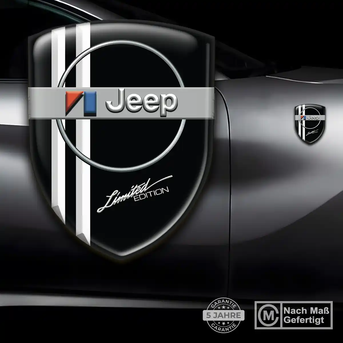 Jeep Wappen Emblem Aufkleber Auto Edles Design