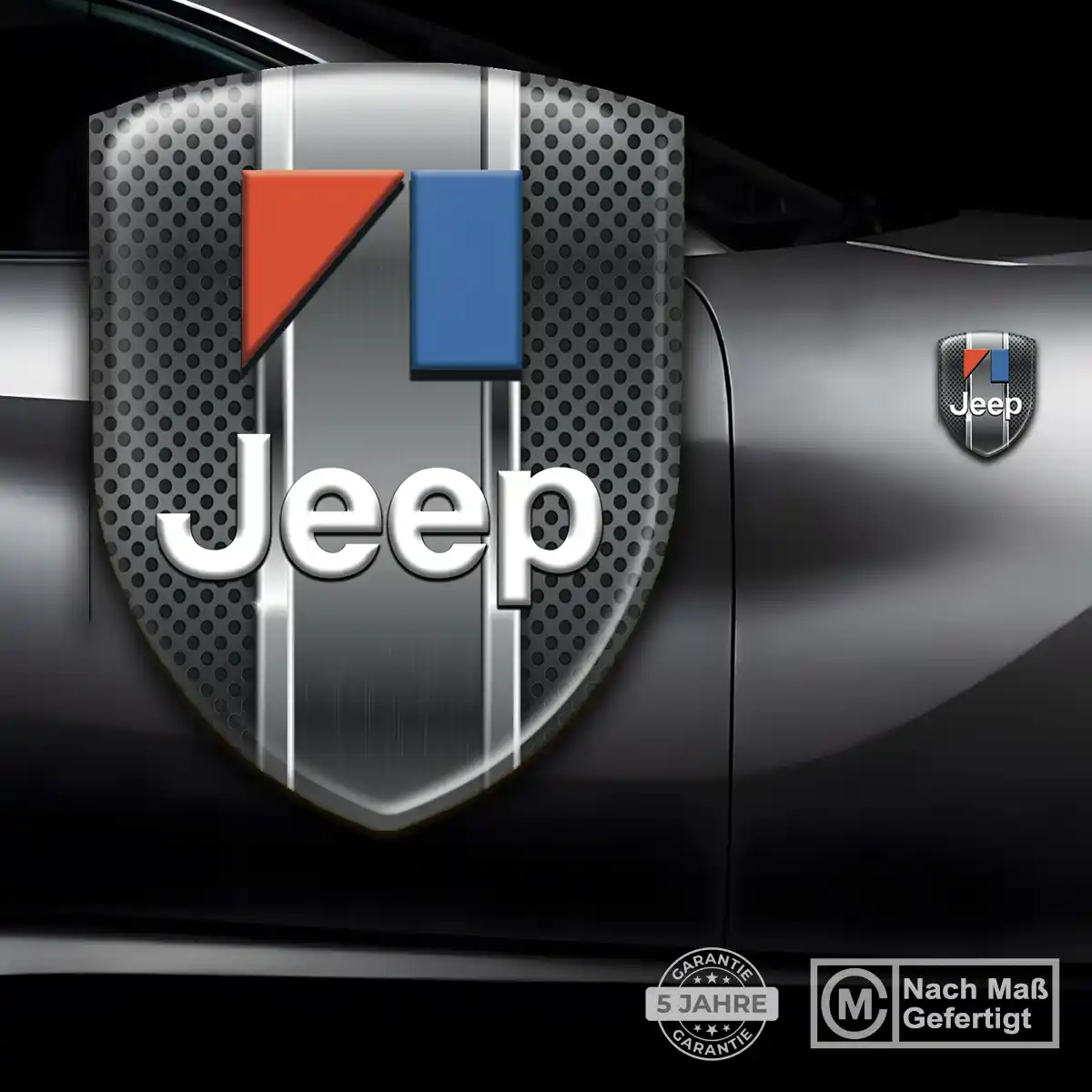 Jeep Wappen Emblem Aufkleber Auto Hochwertiges Harz