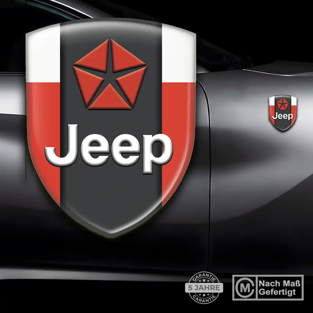 Jeep Wappen Emblem Aufkleber Auto Interieurdesign