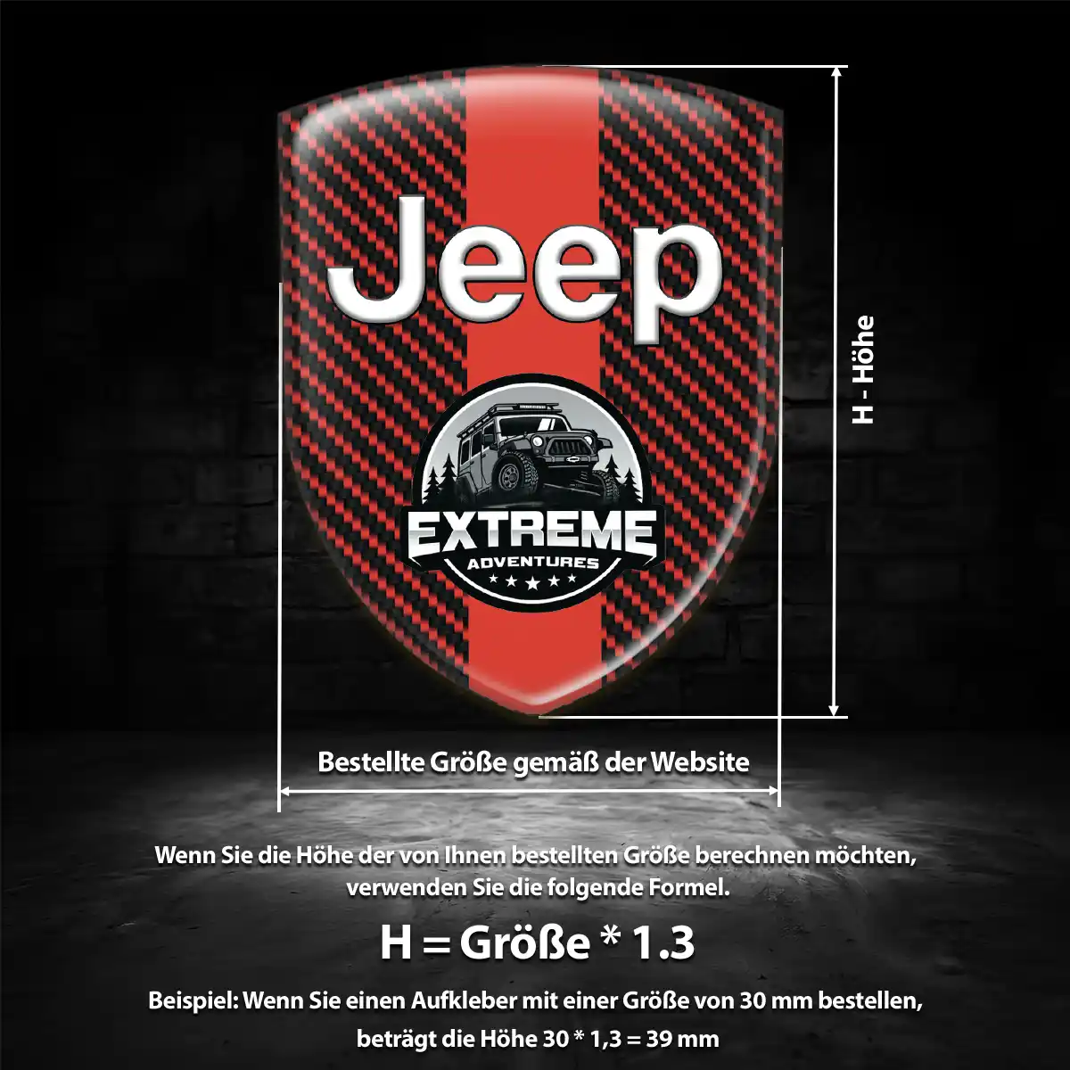 Jeep Wappen Emblem Aufkleber Auto Limitierte Auflage