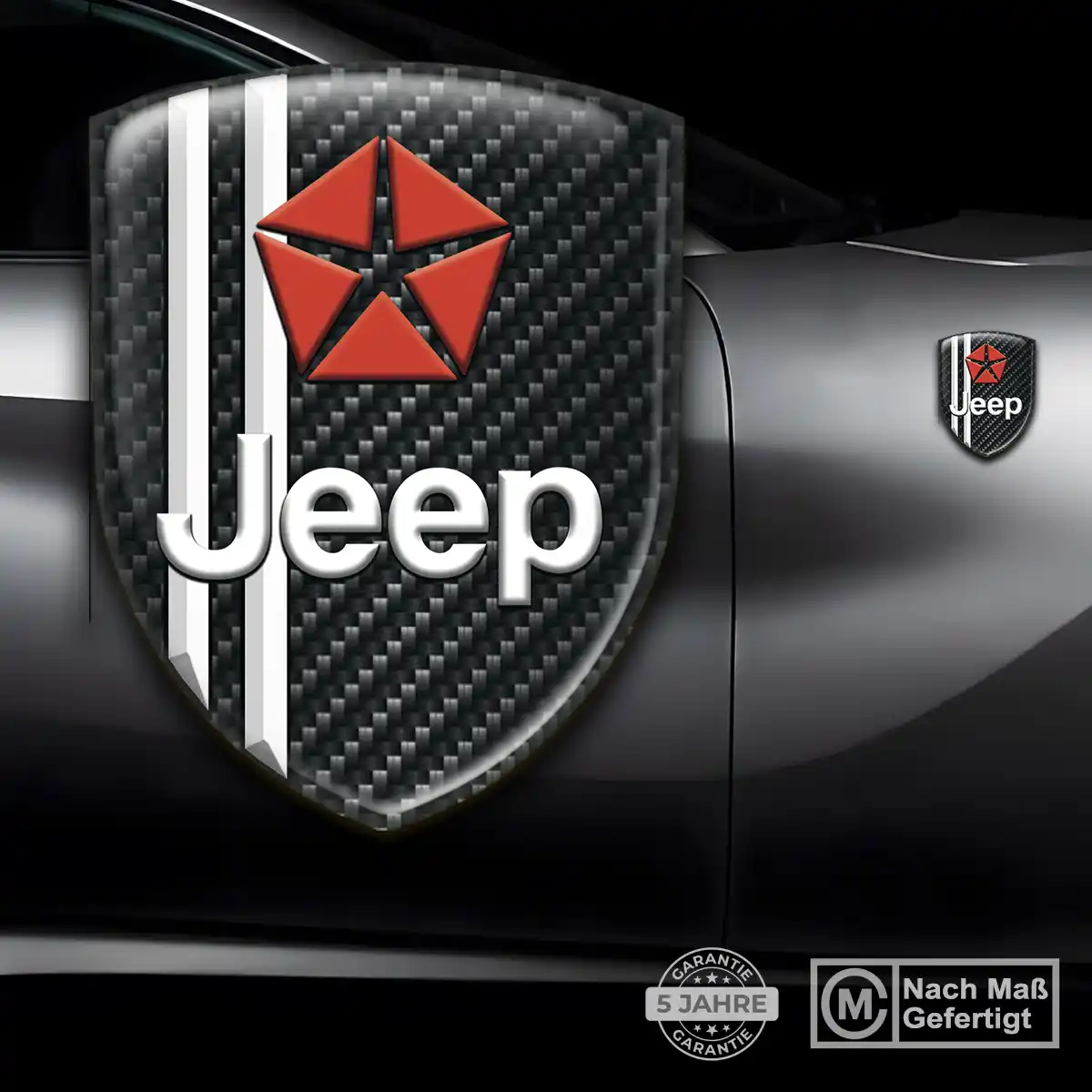 Jeep Wappen Emblem Aufkleber Auto Markenedition