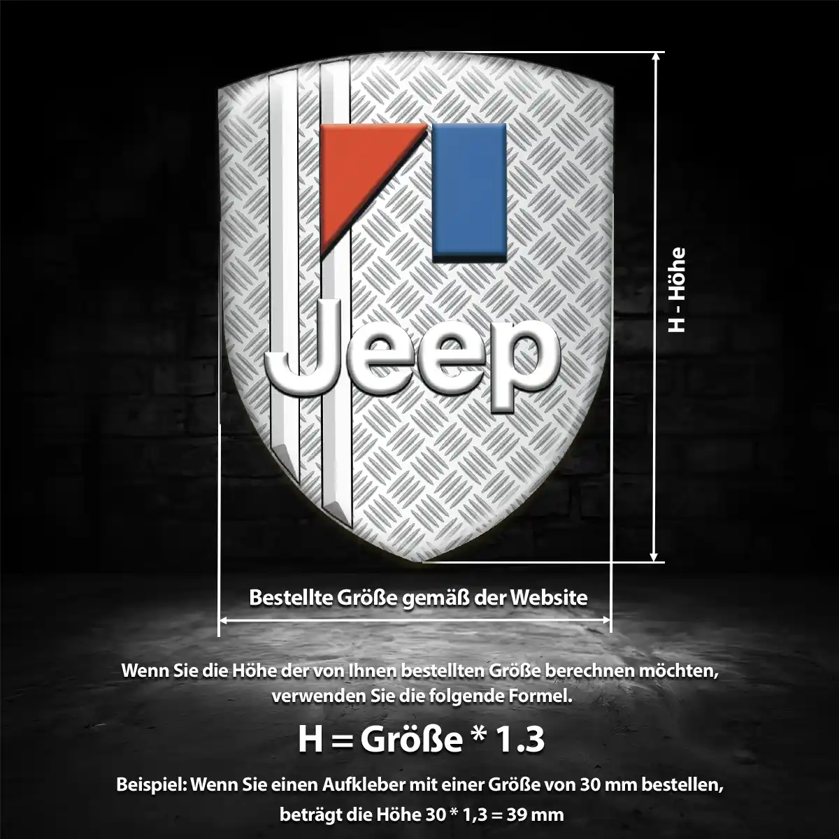 Jeep Wappen Emblem Aufkleber Auto Modernes Design
