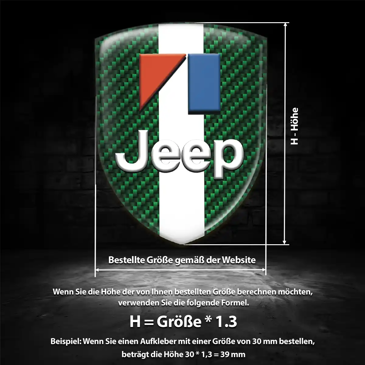 Jeep Wappen Emblem Aufkleber Auto Premiumqualität