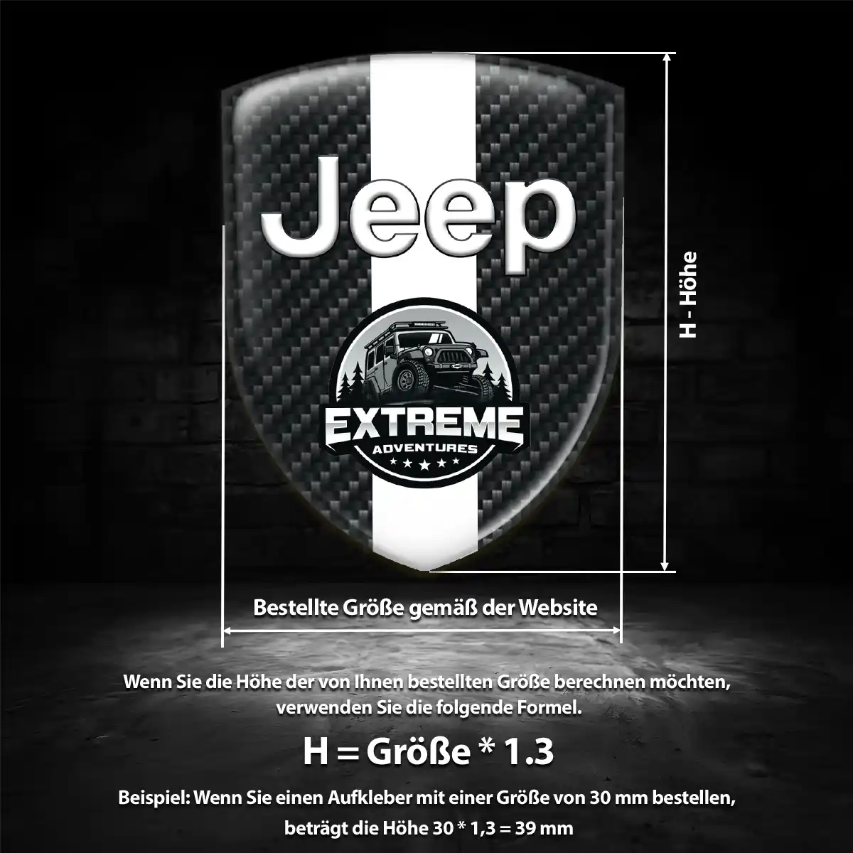 Jeep Wappen Emblem Aufkleber Auto Stilvolles Design