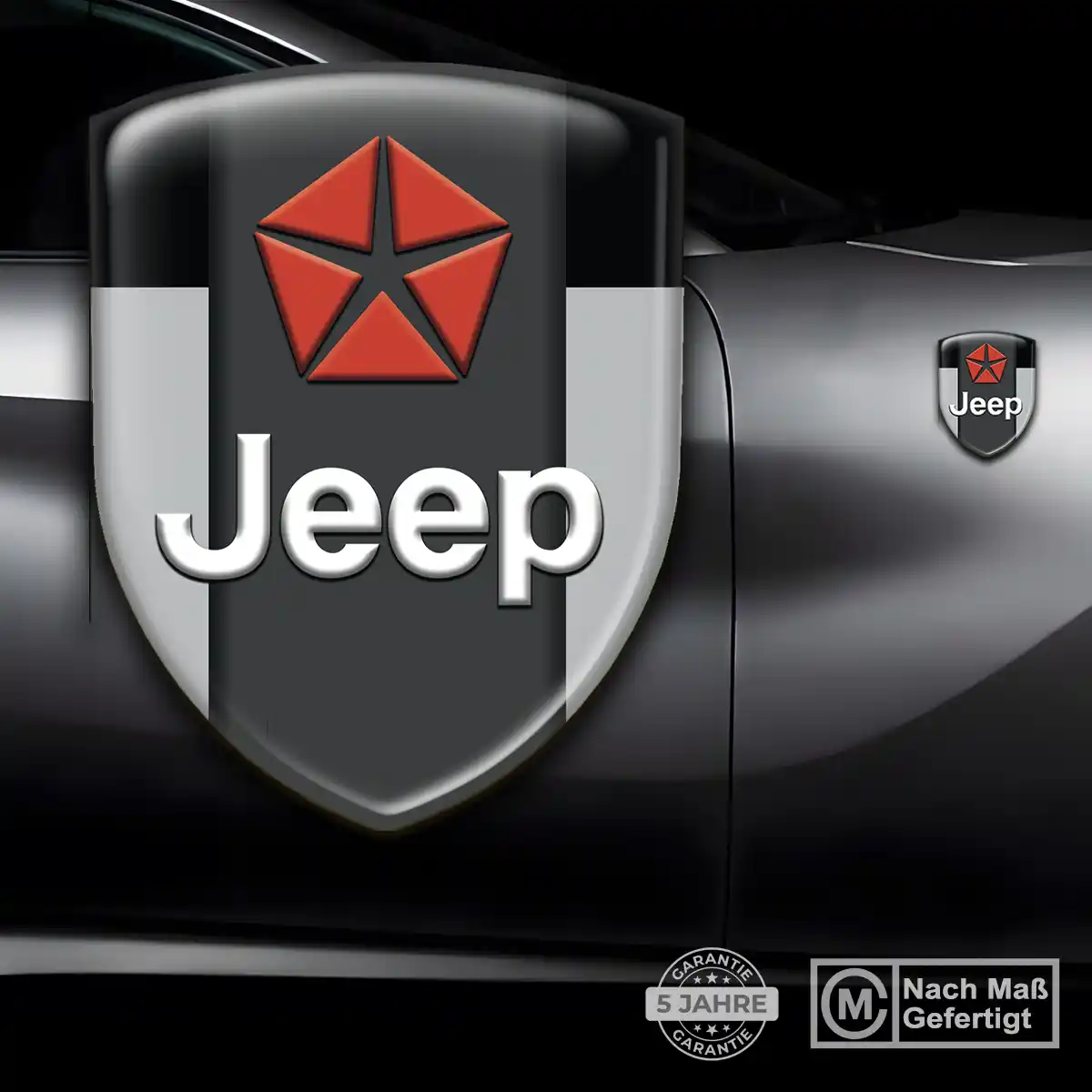 Jeep Wappen Emblem Aufkleber Edles Design