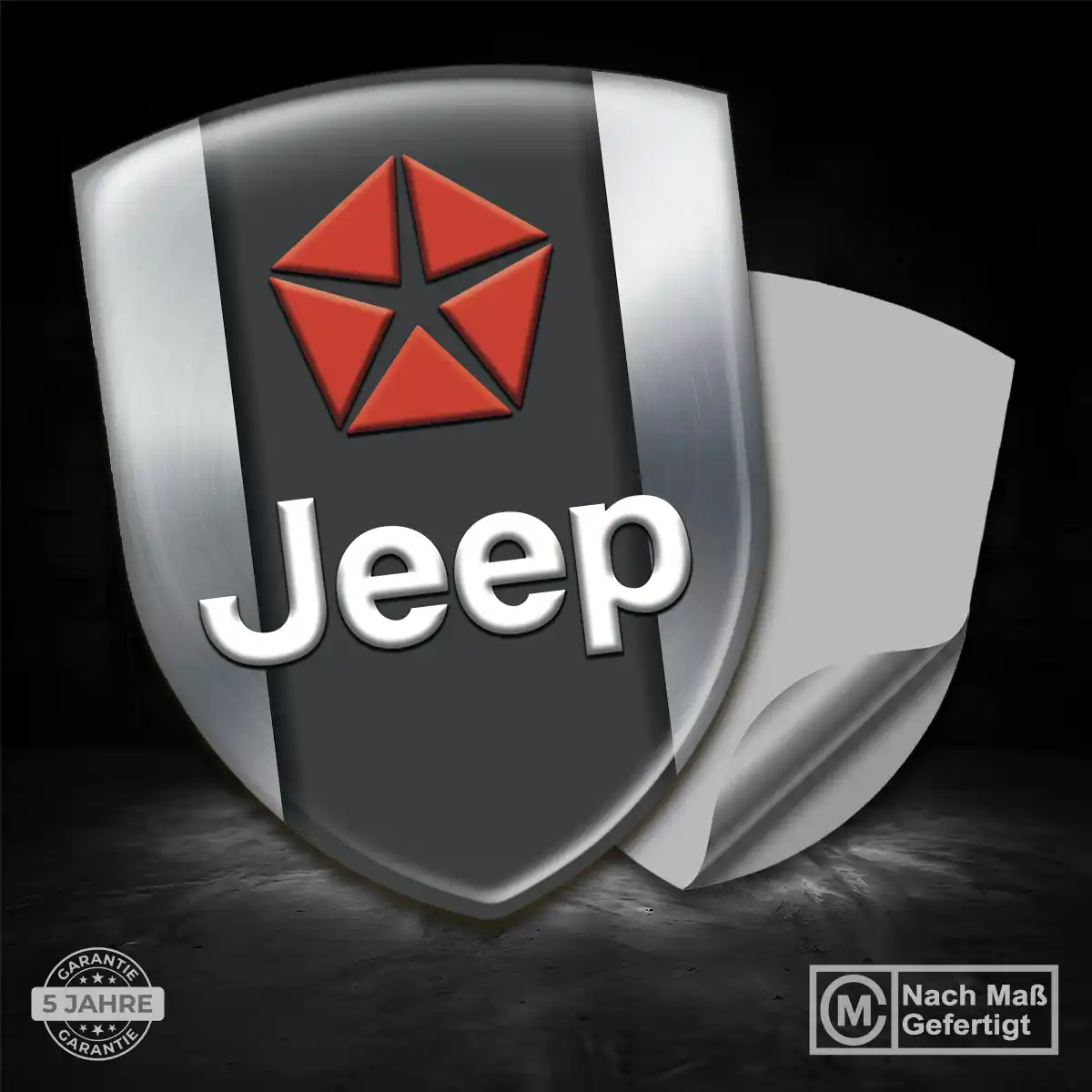 Jeep Wappen Emblem Aufkleber Elegantes Design