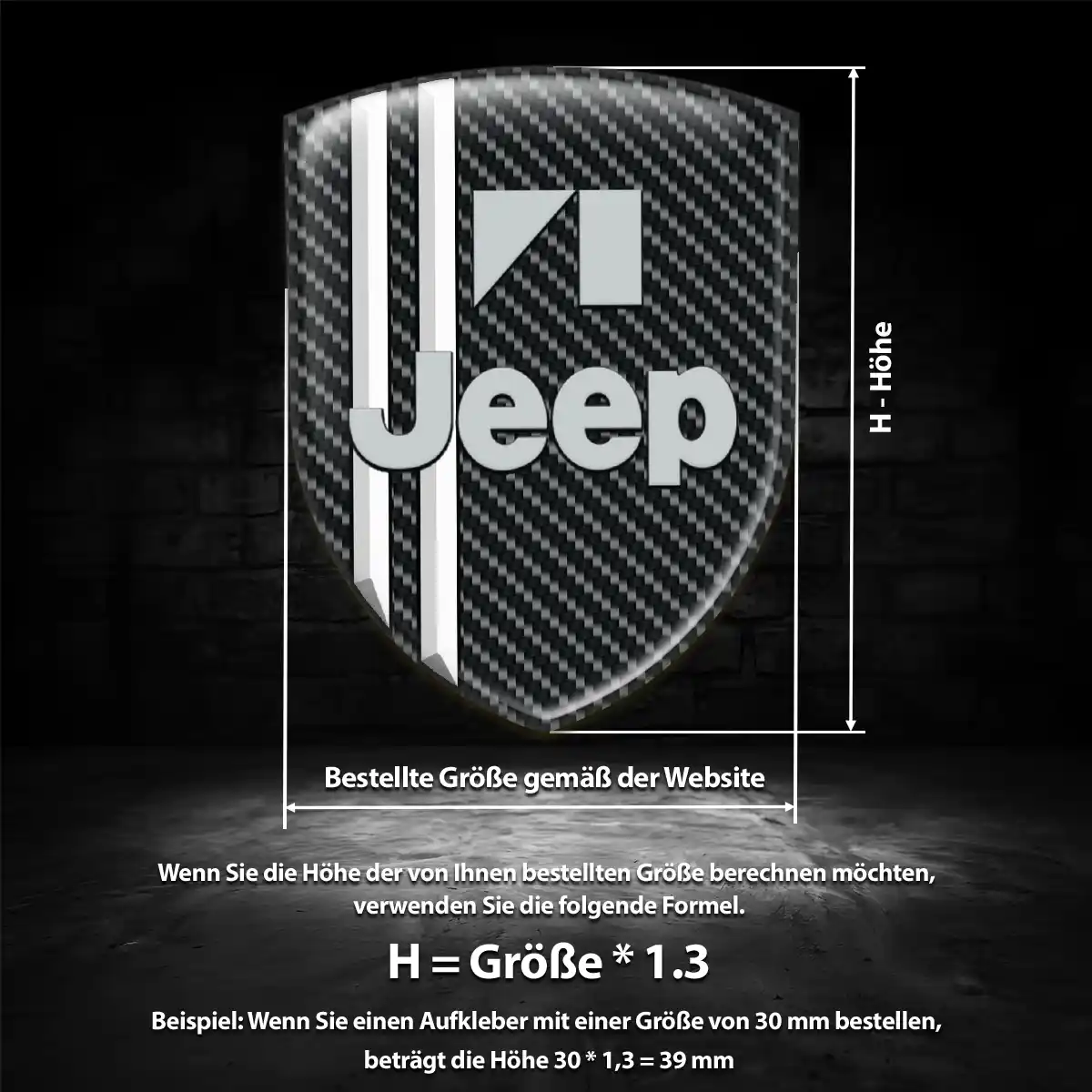 Jeep Wappen Emblem Aufkleber Limitierte Auflage