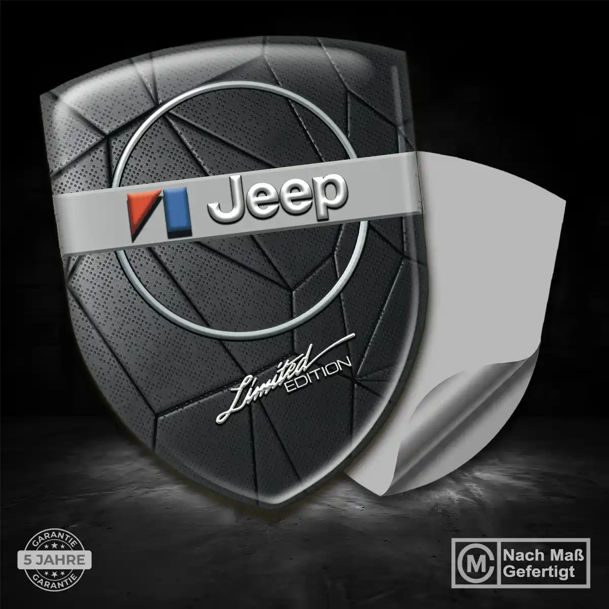 Jeep Wappen Emblem Aufkleber Premium-Edition