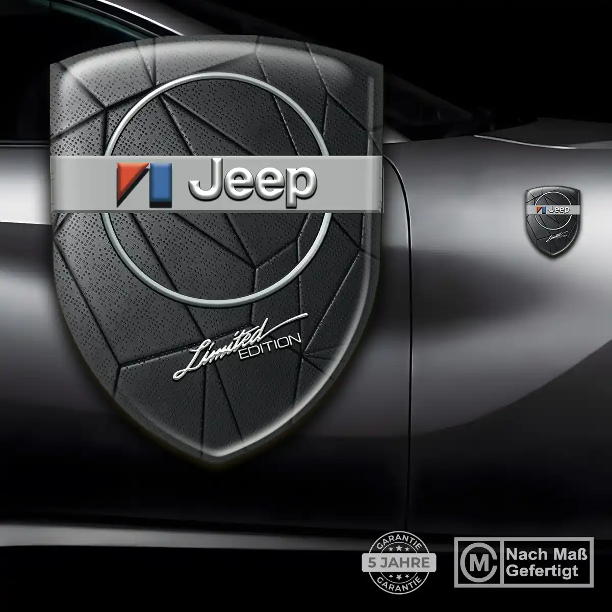 Jeep Wappen Emblem Aufkleber Premium-Edition