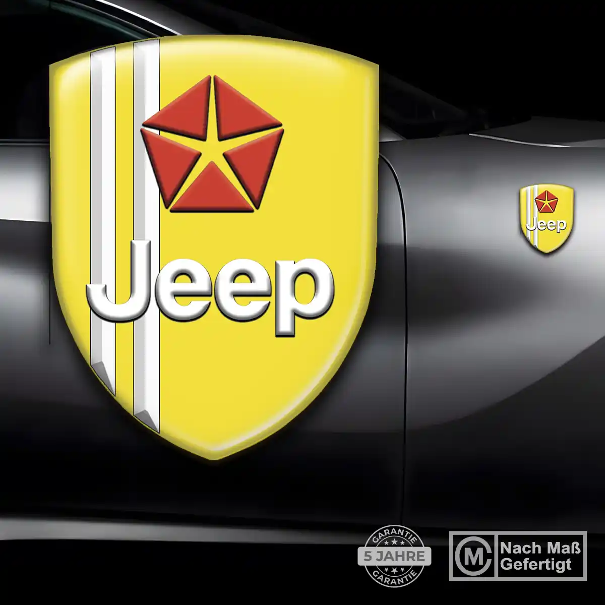 Jeep Wappen Emblem Aufkleber Stilvolles Design