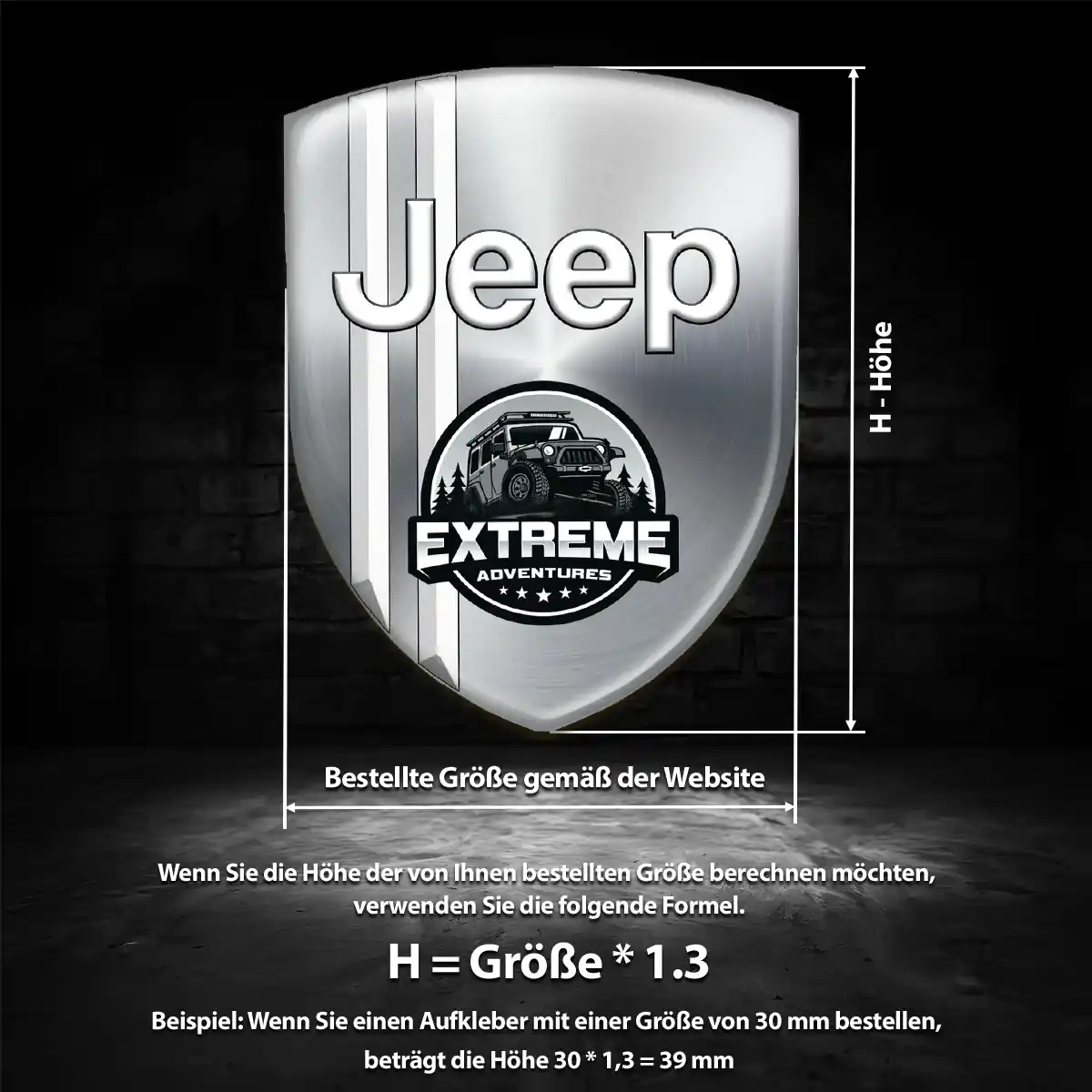 Jeep Wappen Emblem Auto Elegantes Design