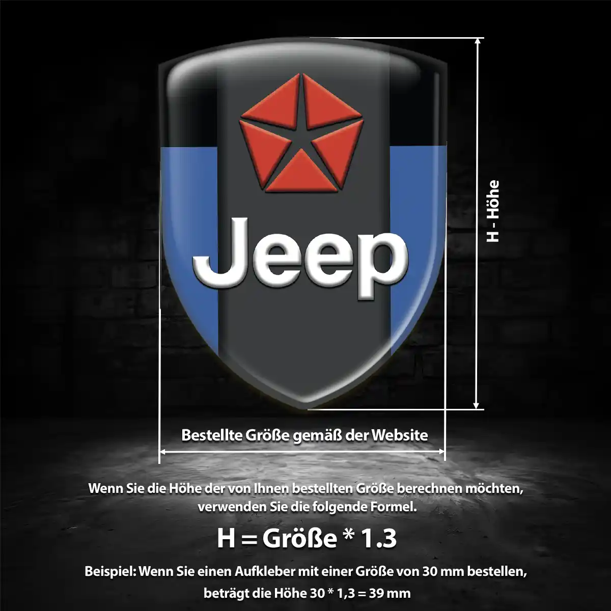 Jeep Wappen Emblem Auto Exterieurdesign