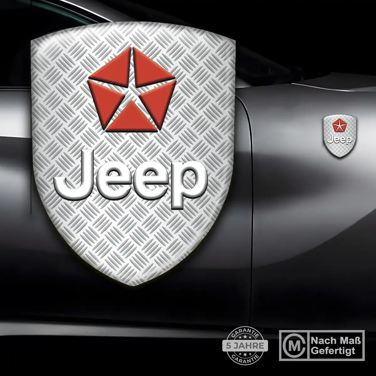Jeep Wappen Emblem Auto Hochwertiges Harz