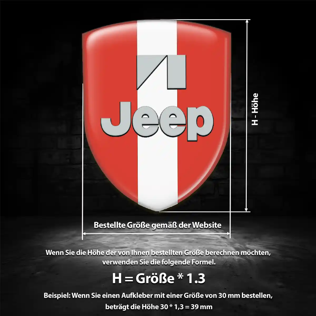 Jeep Wappen Emblem Auto Hohe Qualität