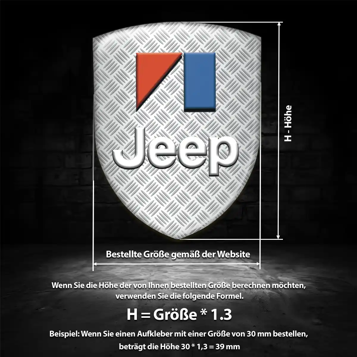 Jeep Wappen Emblem Auto Limitierte Auflage