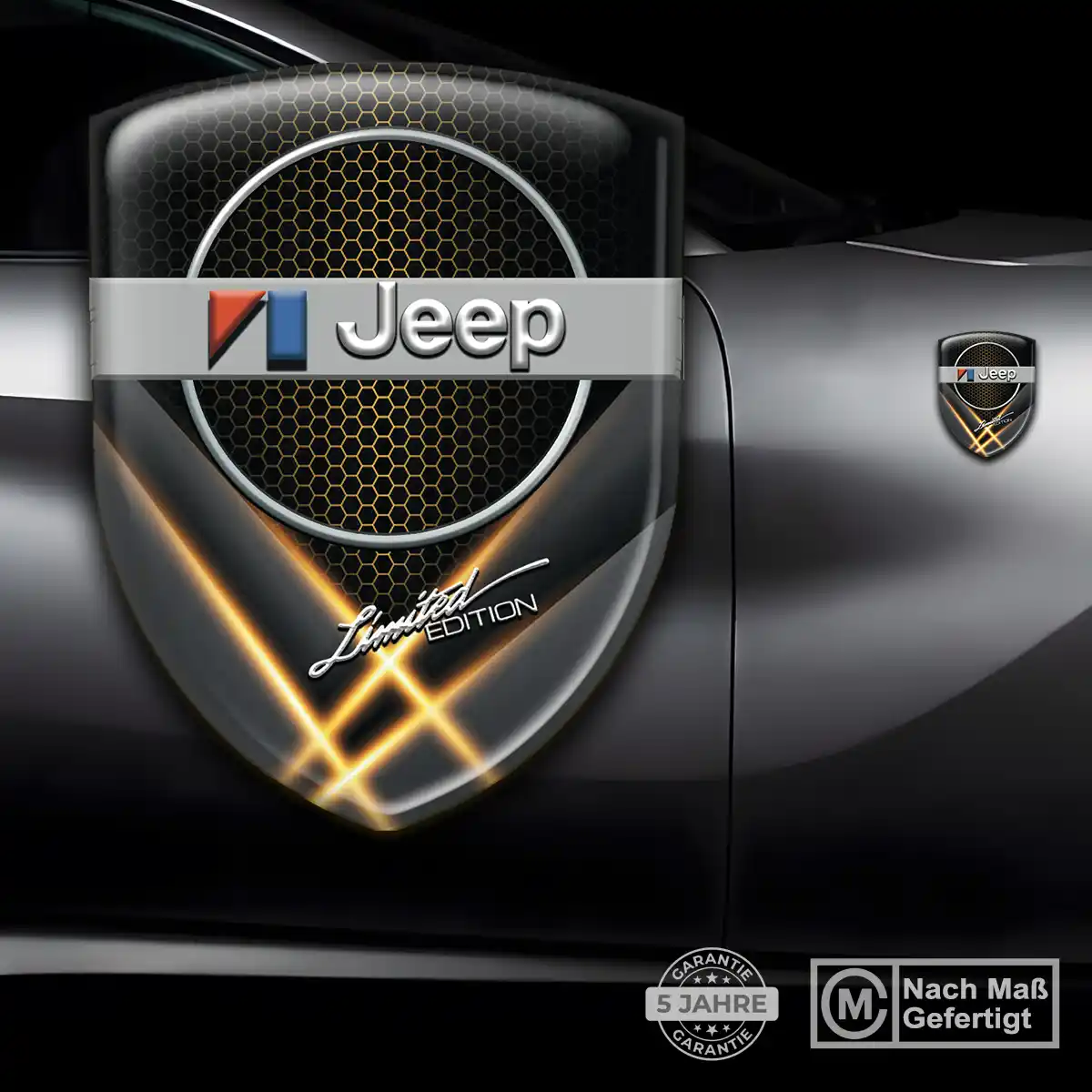 Jeep Wappen Emblem Auto Stilvolles Design