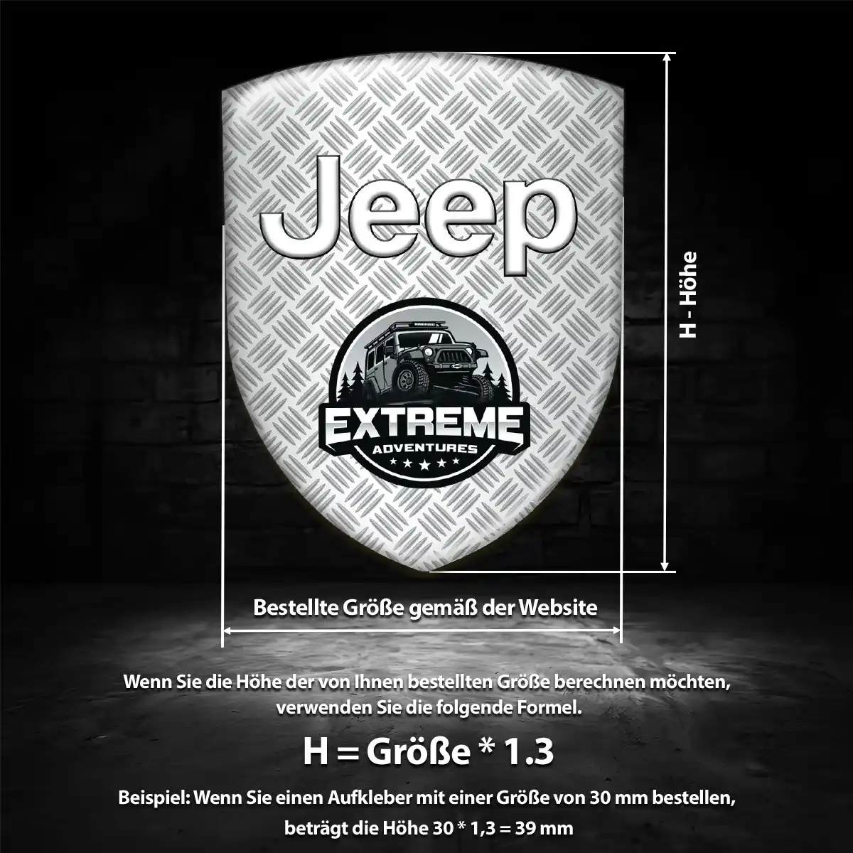 Jeep Wappen Emblem Edles Design