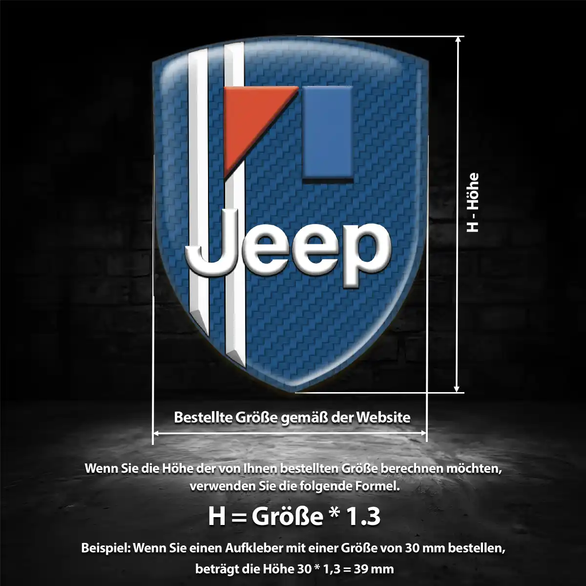 Jeep Wappen Emblem Premium-Edition