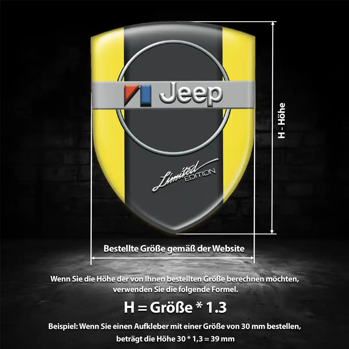 Jeep Wappen Emblem Stilvolles Design