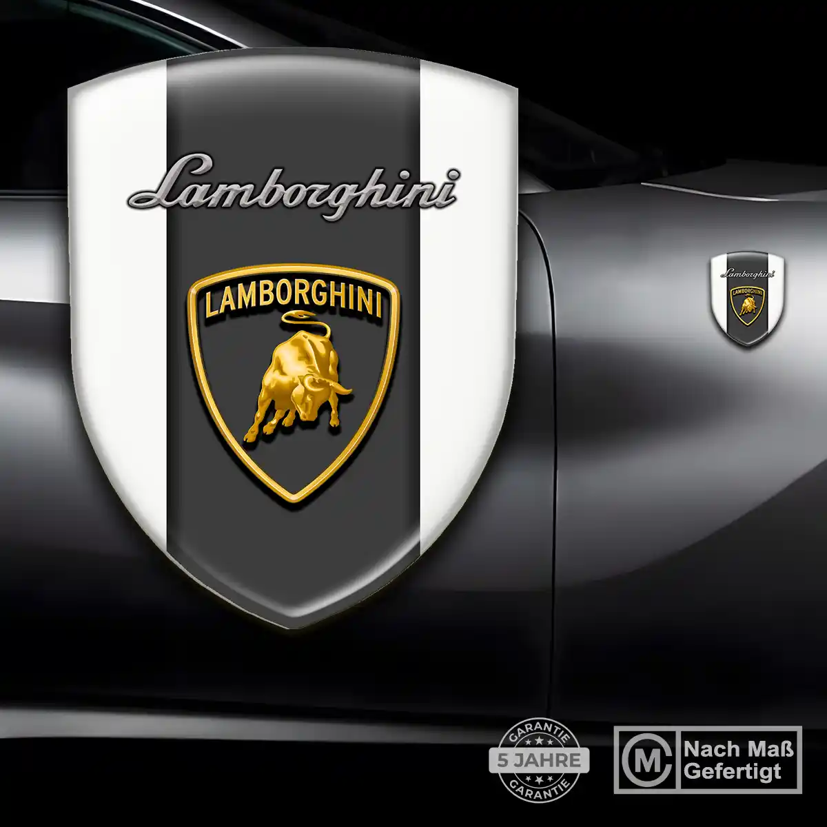 Lamborghini 3D Gel Aufkleber Auto Stilvolles Design