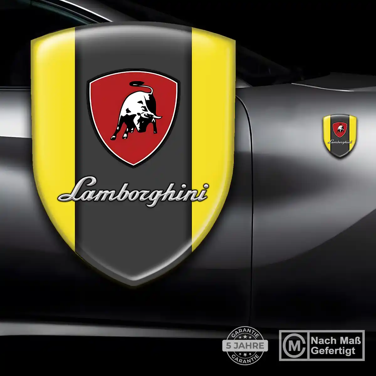 Lamborghini 3D Gel Aufkleber Emblem Auto Stilvolles Design