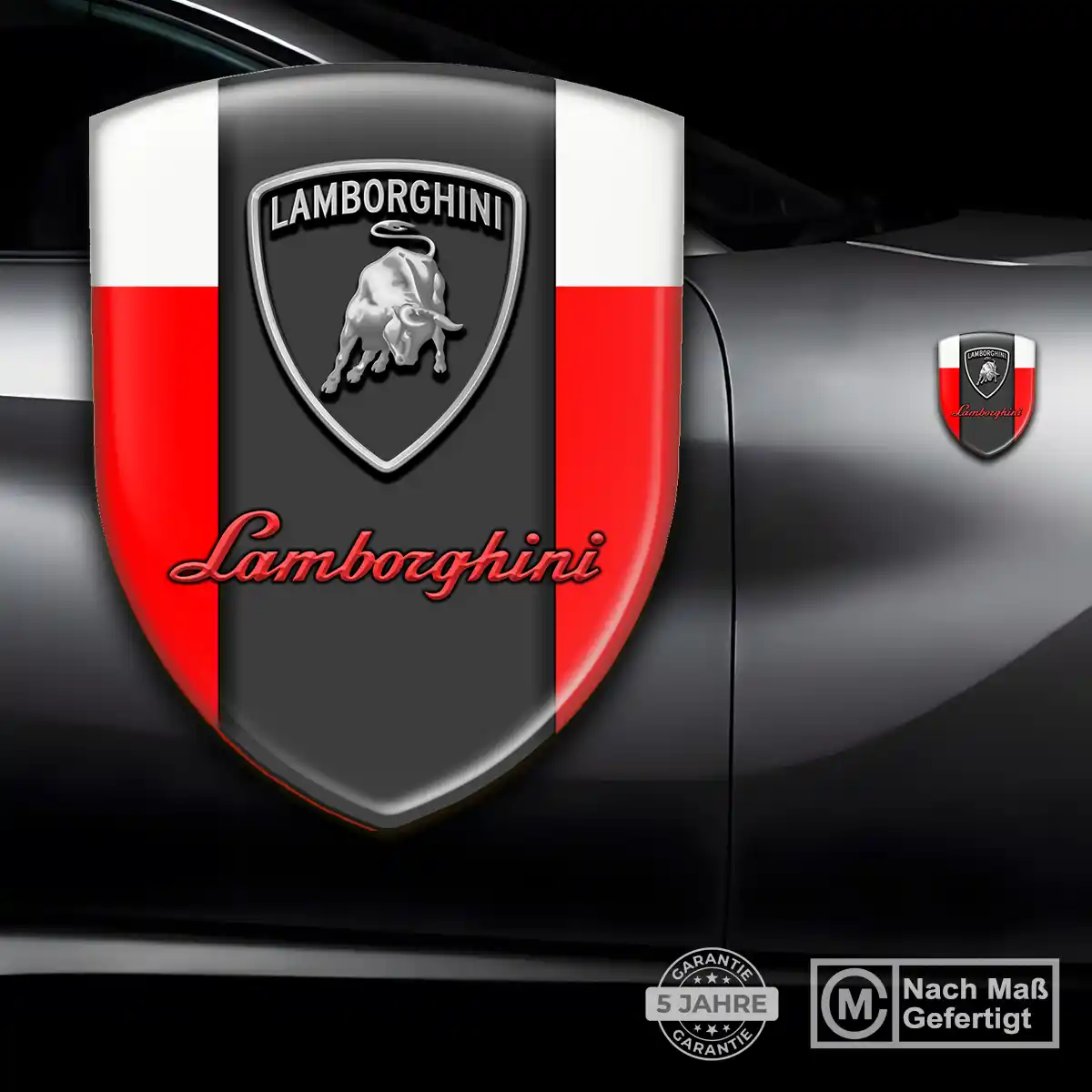 Lamborghini 3D Gel Aufkleber Emblem Hohe Qualität