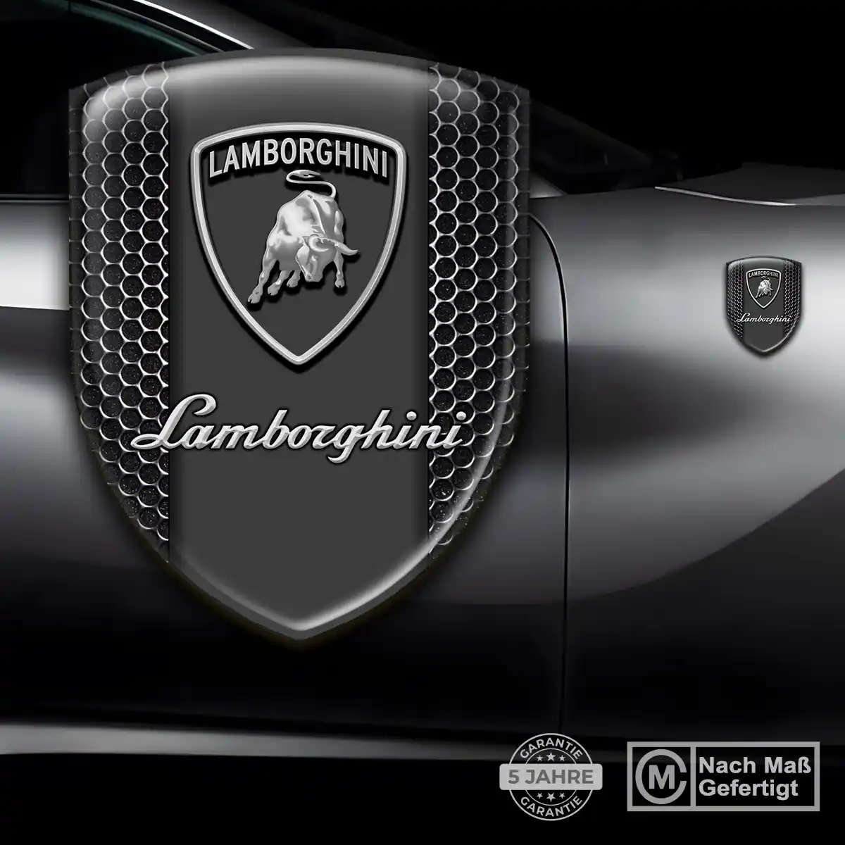 Lamborghini 3D Gel Aufkleber Emblem Premium-Edition