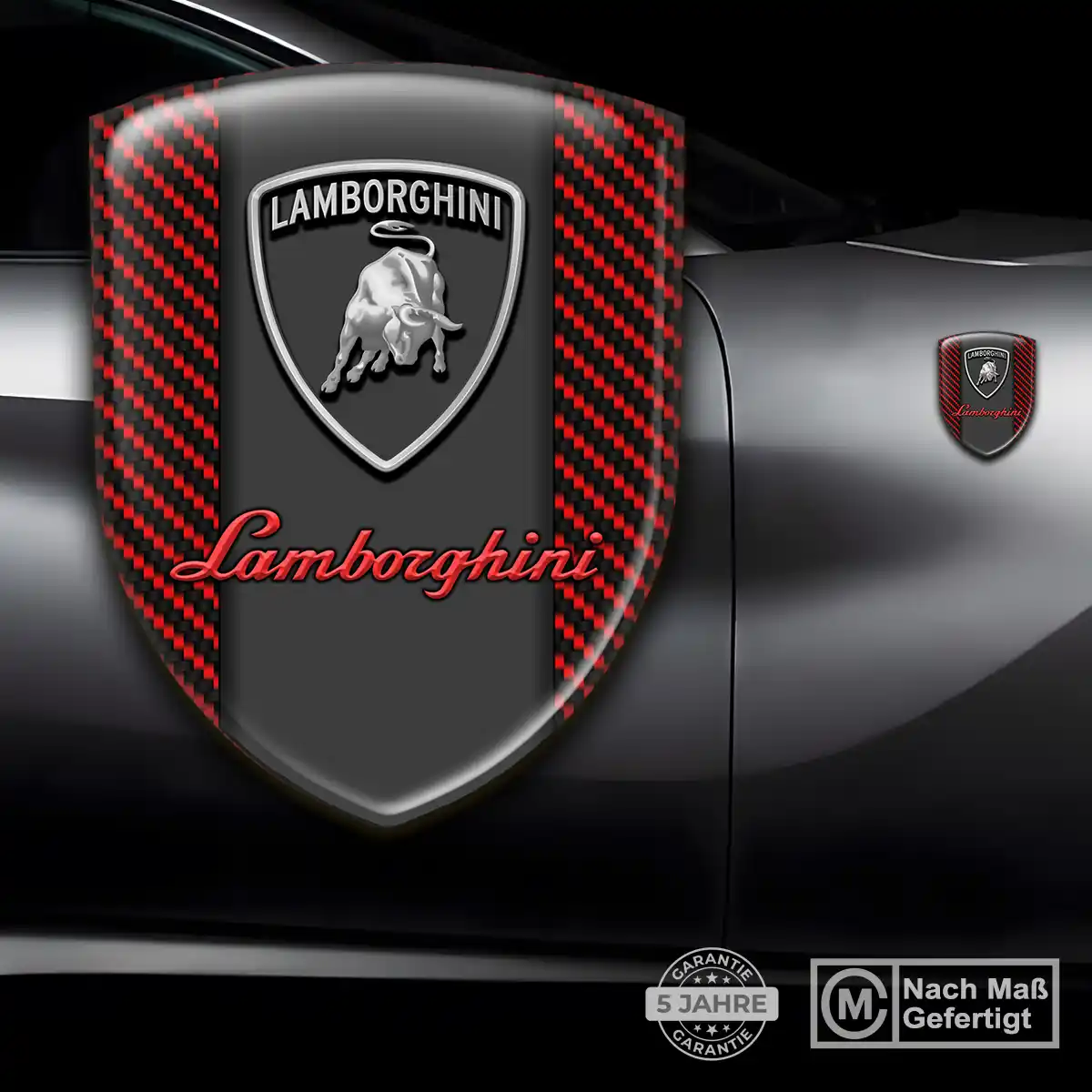 Lamborghini 3D Gel Aufkleber Emblem Stilvolles Design