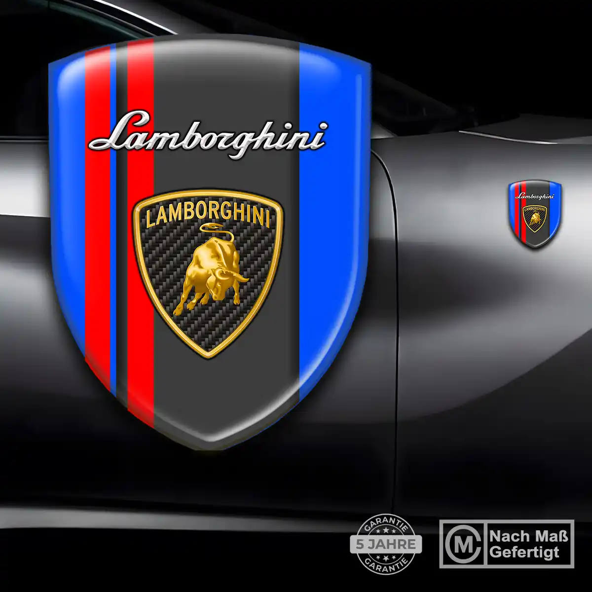Lamborghini 3D Gel Aufkleber Embleme Premium-Edition